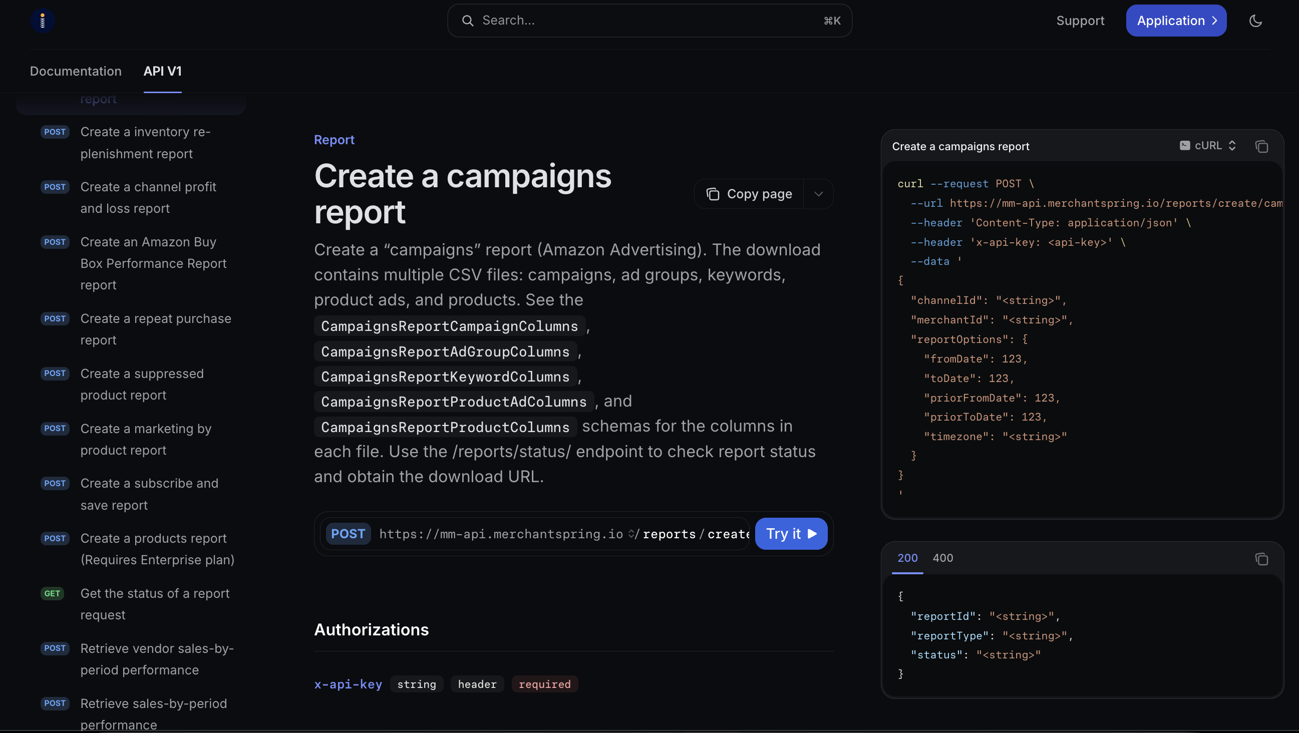 Authorised commerce channels flowing into MerchantSpring's governed data layer and out to dashboards, reports, APIs, AI tools, and a data warehouse.