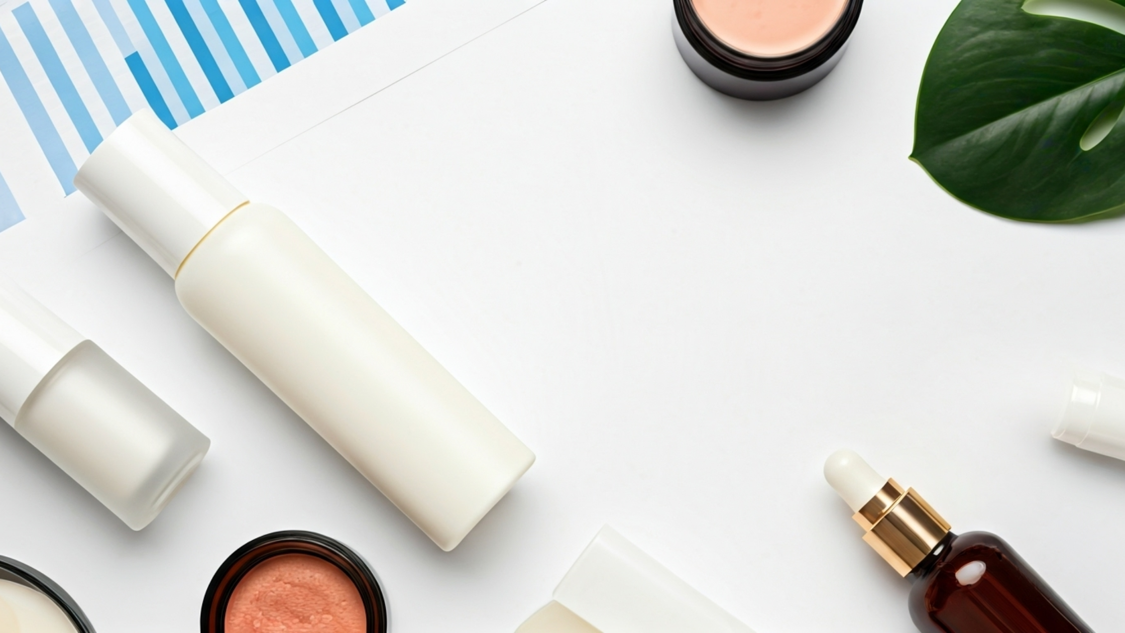 skincare products with marketing tools