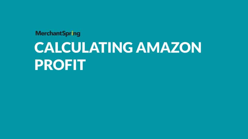 How to calculate Amazon Profit - MerchantSpring from Seller Central Sales